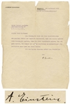 Albert Einstein Letter Signed to Composer Walter Kaufmann -- ...You know how highly I esteem your artistic competencies...